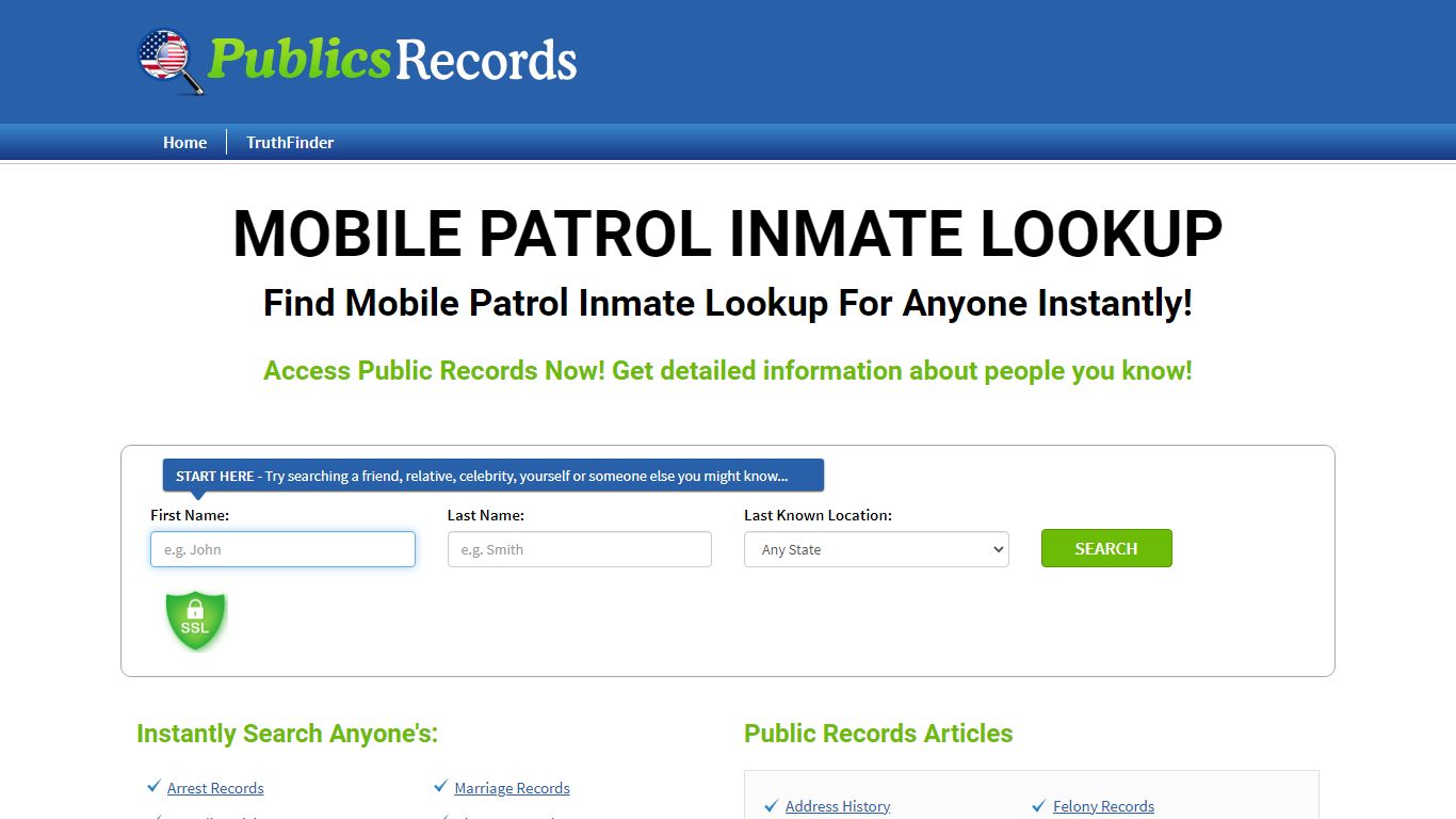 Find Mobile Patrol Inmate Lookup For Anyone Instantly!